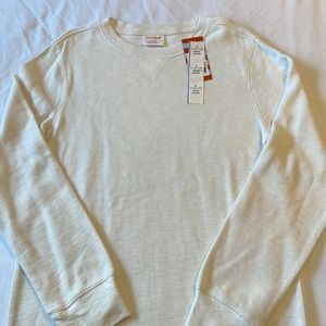 Cream Waffle Long Sleeve Tshirt